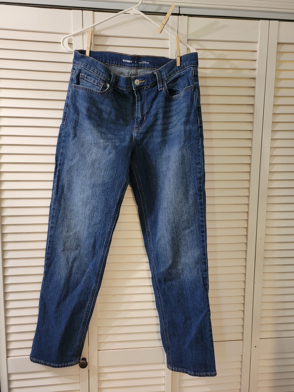 Old Navy Blue Straight-Leg Women's Jeans